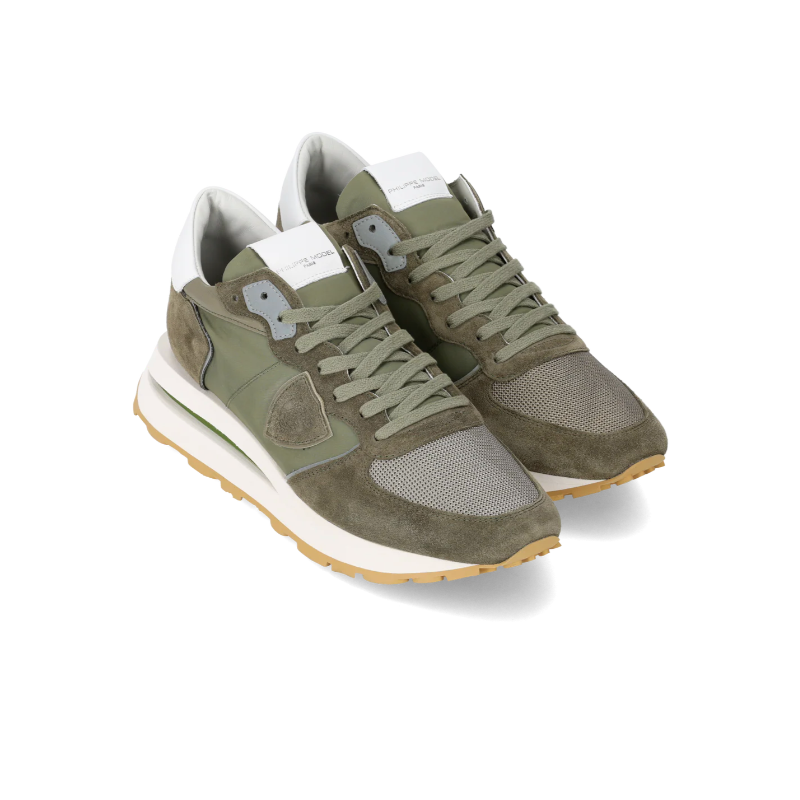 Baskets Tropez Haute Homme, Vert Militaire