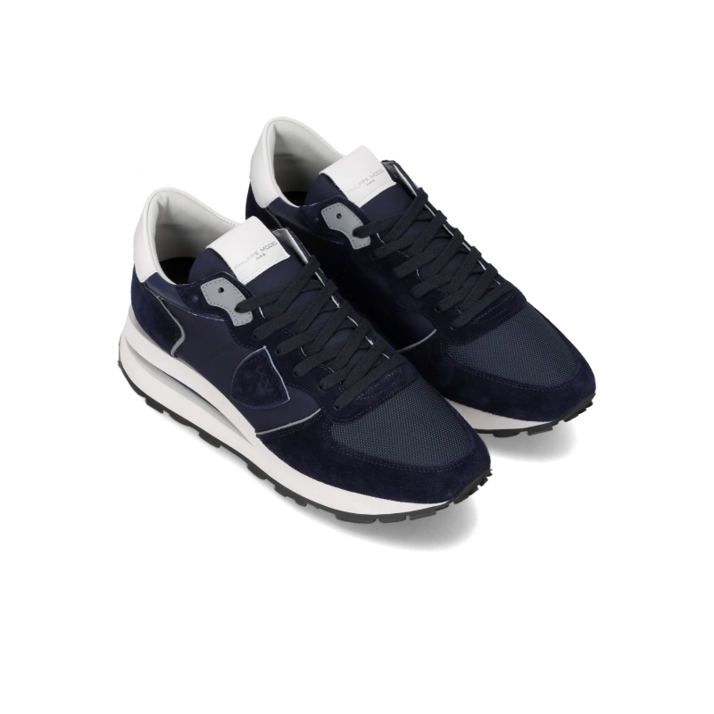 Baskets Tropez Haute Homme, Bleu