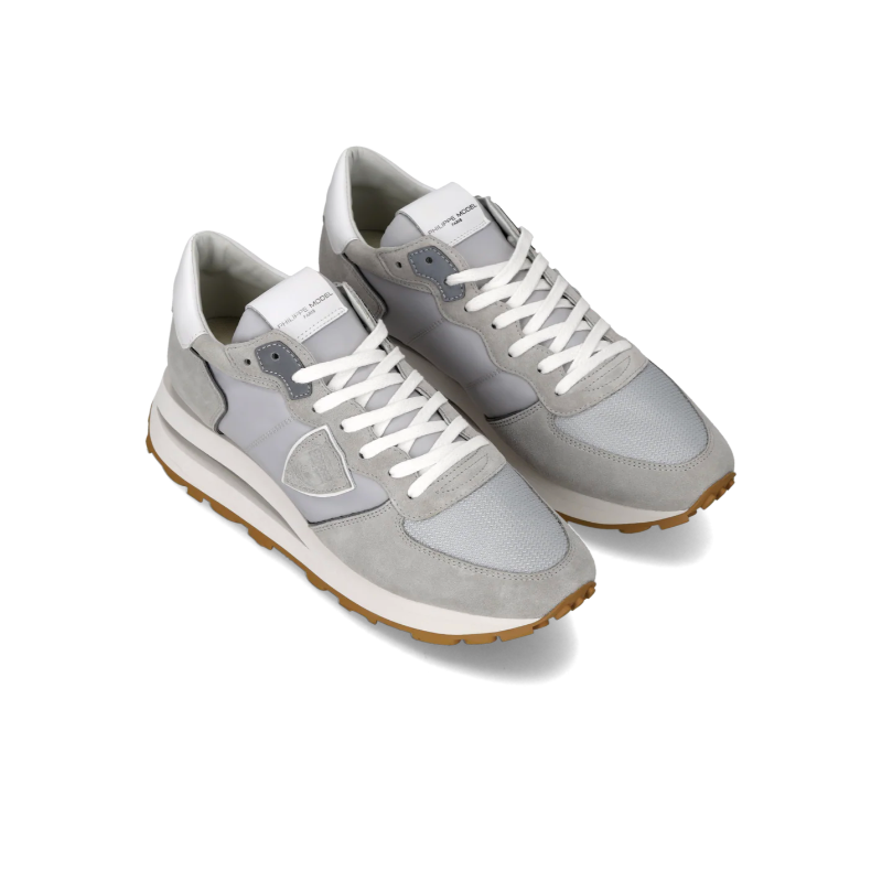Baskets Tropez Haute Homme, Gris et Blanc