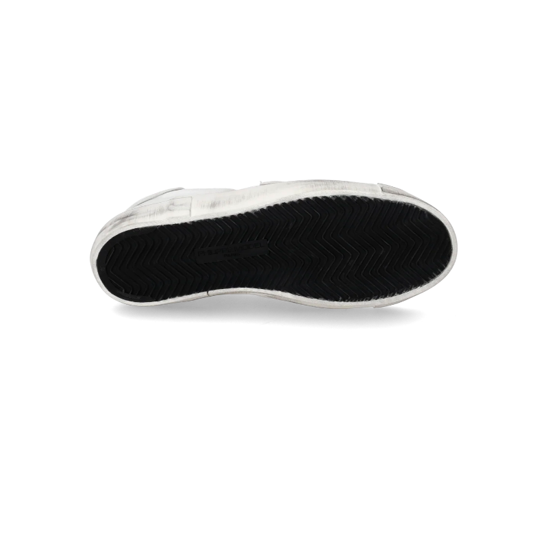 Basket basse Prsx homme en cuir, Blanc
