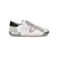 Basket basse Prsx homme - blanc et argent