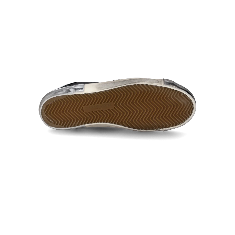 Basket basse Prsx homme - noir et argent