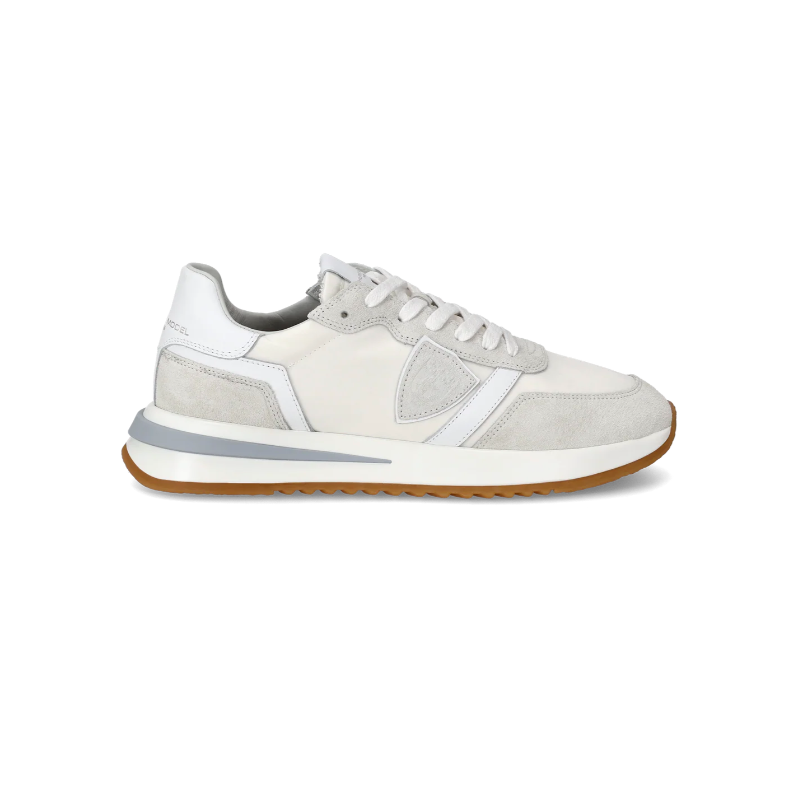 Basket basse Tropez 2.1 homme en nylon et en cuir, Blanc