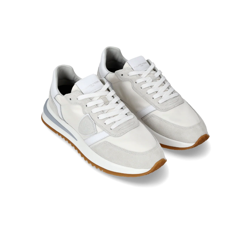 Basket basse Tropez 2.1 homme en nylon et en cuir, Blanc