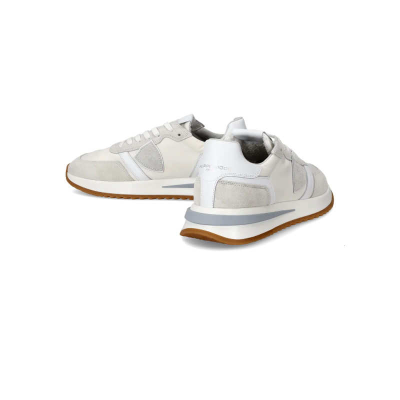 Basket basse Tropez 2.1 homme en nylon et en cuir, Blanc
