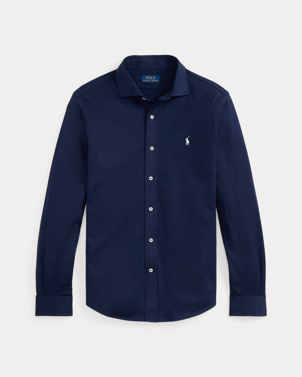 Chemise à col évasé en jersey